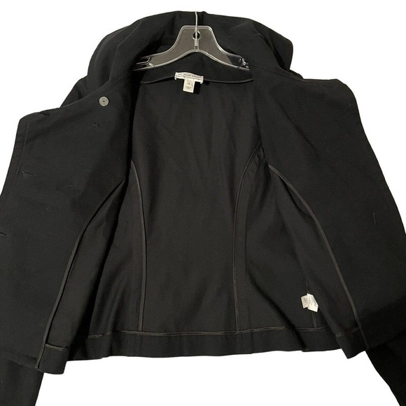 St John Sport Jacket Size Small Black Pea Coat Double Breasted Designer… - Picture 3 of 11